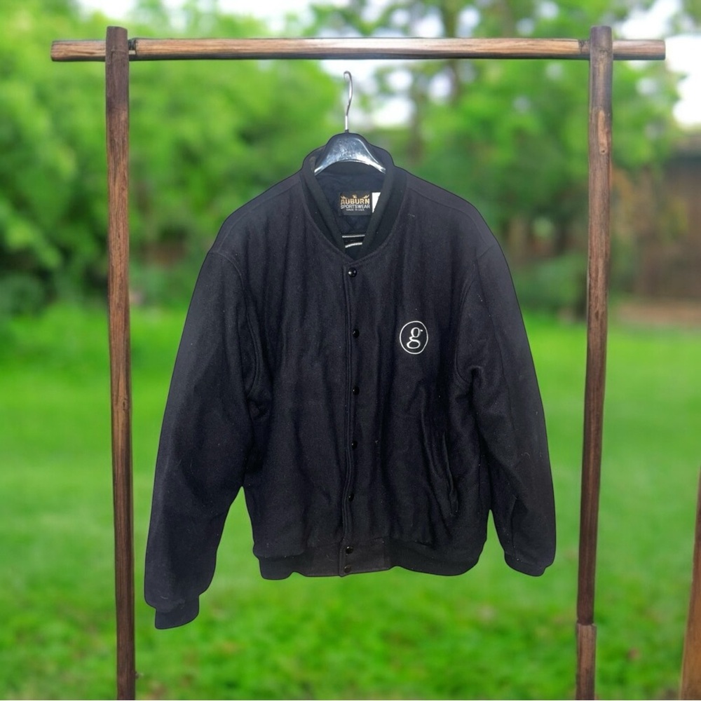 Vintage Garth Brooks World Tour Wool Varsity Black Jacket XL  USA Country 90s
